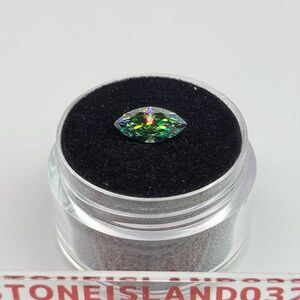 ラボ ブルーグリーンダイヤモンド 1.0ct マーキーズカット 宝石 希少 輝き 高品質 宝石シリーズ eye形状 モアッサナイト 証明書付 C677