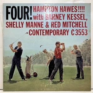 ●即決LP Hampton Hawes / Four c3553 j38478 米オリジナル、黄Dg、D1D1 Mono ハンプトン・ホーズ