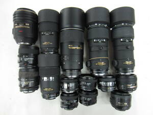 (4880K)ジャンクNikonニコンAF NIKKOR20mm2.8 300mm4 35mm2 50mm1.8 60mm2.8 105mm2.8 180mm2.8等まとめてセット15点 動作未確認 同梱不可