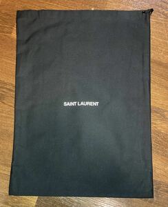 新品 Saint Laurent PARIS サンローラン 純正シューズ袋 巾着 保存袋 バッグ 黒 YSL DIOR GUCCI CELINE Hedi Slimane デニム