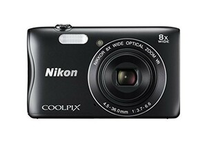 Nikon デジタルカメラ COOLPIX S3700 ブラック 光学8倍ズーム 2005万画素 S