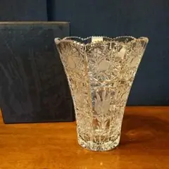 お買得【美品】クリスタルガラス花瓶
