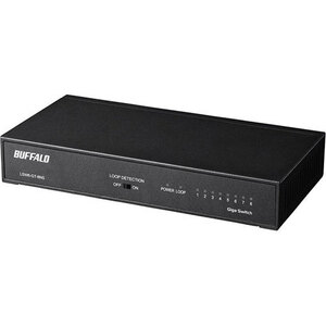 BUFFALO バッファロー Giga対応 スイッチングハブ 8ポート ブラック LSW6-GT-8NS/BK