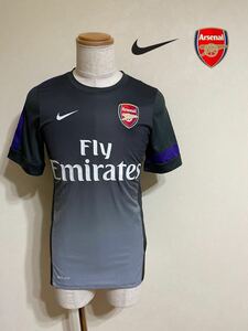 NIKE Arsenal ナイキ アーセナル プラクティスシャツ トレーニングウェア プレミアリーグ トップス サイズS 半袖 グレー グラデーション 紫
