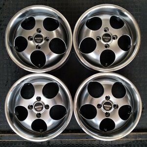 管理番号：S12-146【4本価格】【15x5J 4x100 ET+45 ハブ73】PIAA ROZZA・軽自動車 コンパクトカー等・直接引取可能・適格請求書発行可能