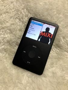 希少Apple iPod classic 第6.5世代 160GBから256GB オールブラックカラー　 黒カスタム　改造 MC297J MC293J