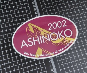 2002 ASHINOKO TROUT 芦ノ湖 トラウト　ステッカー シール/レインボー ニジマス ブラウン 箱根山 