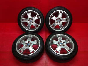 ボルボ純正17インチホイール 4本 7J +52.5 5H 108 DUNLOP ENASAVE EC204 205/50R17 VOLVO S40 S60 S80 V40 V50 V60 V70 エナセーブ EC204