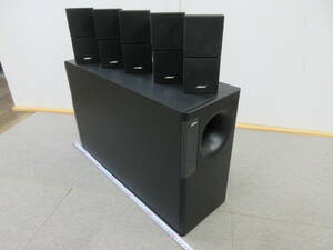 【委K236/5-19】BOSE ボーズ ACOUSTI MASS 10 Series Ⅱ スピーカー 6点まとめて コード欠品 中古品 動作未確認 現状品