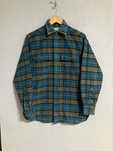 ★80s～90s L.L.Bean エルエルビーン チェック柄 長袖ネルシャツ SM ジャマイカ製 フランネル 長袖シャツ オールド OLD ビンテージ