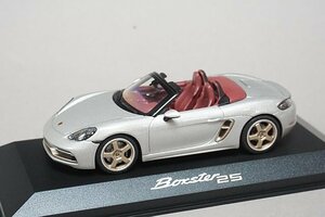 ミニチャンプス PMA 1/43 Porsche ポルシェ 718 982 ボクスター 25周年 GT シルバー メタリック ディーラー特注 WAP0202020MM7Z