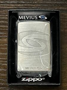 zippo MEVIUS silver 限定品 メビウス 前面刻印 2015年製 MILD SEVEN ビックシルエット マイルドセブン デットストック ケース 保証書