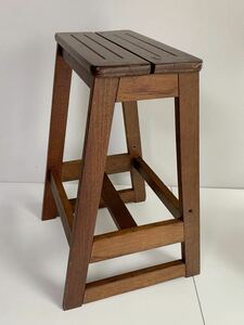 木製 椅子 イス スツール 家具 インテリア ビンテージ レトロ 当時物 古道具 踏み台 