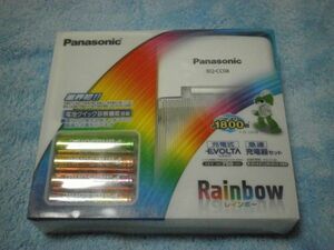 PANASONIC QUICK BATTERY CHARGER SET WITH 4 BATTERIS ON RAINBOW COLOR EVOLTA Rainbow K-KJQ08M04K