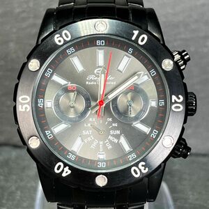 REGALO レガロ RG6012-03 メンズ 腕時計 デジタル クオーツ 電波 クロノグラフ 回転ベゼル ラウンド シルバー文字盤 新品電池交換済み