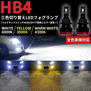 Dopest LED フォグ ランプ HB4 三色 アルテッツァ ジータ GXE/SXE10系 H13.5～H14.7 ALTEZZA GITA FOG ライト