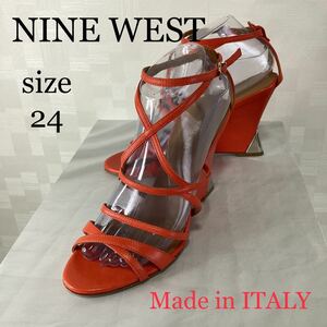 NINE WEST ナインウエスト　本革サンダル　イタリア製