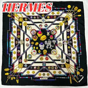 1円スタート 正規品 HERMES エルメス カレ90 Petite main お針子さん スカーフ