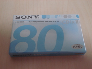 [送料無料 即決] SONY カセットテープ ハイポジ CDixⅡ 80 1本 未開封品