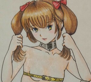 手描きイラスト オリジナル原画B5サイズ お馬さん