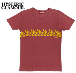 hysteric ヒステリックグラマー Tシャツ FREE 日本製 HYSTERIC GLAMOUR 赤系