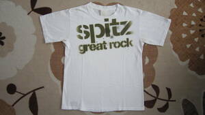 スピッツ 双六2002-2003 great rock Tシャツ ホワイト/オリーブ