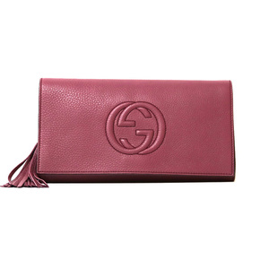 GUCCI グッチ クラッチバッグ ソーホー パープル 中古