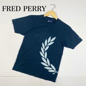 FRED PERRY フレッドペリー メンズ 半袖 Tシャツ ネイビー XS 紺 スポーツ 夏春 Tシャツ ウェア 