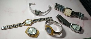 EDOX SILVIOVALENTINO GLYCINE　SWISS　 SEIKO手巻き　Swatch2個　稼働品　腕時計　