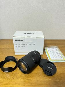 TAMRON 28-200mm F/2.8-5.6 Di lll RXD Eマウント