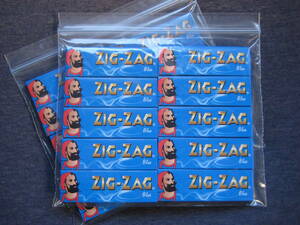 40個セット 手巻 ローリング 煙草 たばこ タバコ 喫煙具 Zig Zag Zig-Zag ジグザグ ブルー ペーパー 70mm x 36mm 　　