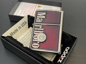 1円 未使用 ZIPPO ライター マルボロ Marlboroジッポ Zippoオイルライター真鍮製 中古美品 喫煙グッズ ジッポー 火花確認済R67872