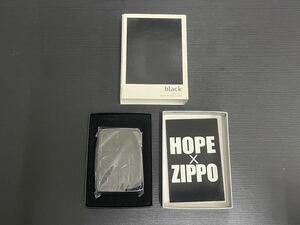 ■【未使用品】ZIPPO HOPE ホープ ブラックジッポ ジッポー 黒 オイルライター lighter 喫煙具 箱付き