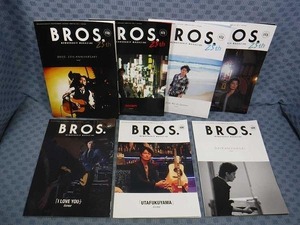 B172● 福山雅治 ファンクラブ会報/MEMBERSHIP MAGAZINE 「 BROS. 」 NUMBER 107～113 / 7冊セット