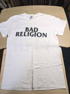 【服飾】 ビンテージ レア Tシャツ バンド 当時物? BAD RELIGION Easiest Wht GILDAN S 白 半袖