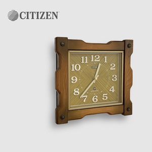 70~80s【CITIZEN】ヴィンテージ ブリティッシュ 水晶 壁掛け時計（インテリア ミッドセンチュリー USA 英国 イギリス