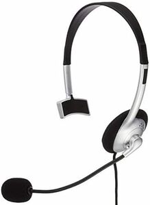 HS-HP21SV 1.8m 片耳オーバーヘッド マイク ヘッドセット