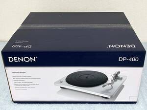 【新品同様・未使用】DENON DP-400 WT レコードプレーヤー デノン 白