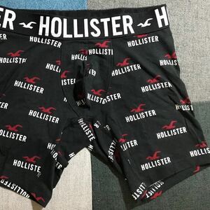 ホリスター HOLLISTAR 【新品】 ボクサーブリーフ ボクサーパンツ 下着 メンズ XS165 サイズ ロゴ 黒