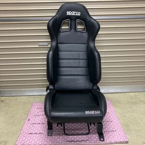 スパルコ N-ONEで使用 セミバケットシート レール付き R100J 運転席 シート JG1 JG2 検（BRIDE ブリッド RECARO レカロ 中古 N-WGN