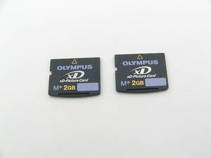 OLYMPUS オリンパス xD-Picture Card xDピクチャーカード M+タイプ 2GB メモリーカード2枚セット 動作確認済 送料無料