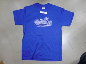 9734B パンヘッド Tシャツ Mサイズ青 アンテ-クサイクル製