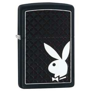 ZIPPO プレイボーイ ダイヤモンド柄 29578 マットブラック ジッポー オイルライター Playboy