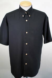 【加寿利】日本（京都）の黒　釦ダウン メンズ　Ｍサイズ　伝承　深泥黒　japan black アロハシャツ