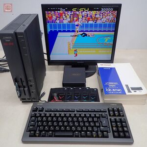 1円〜 オーバーホール済 SHARP X68000 Compact XVI RED ZONE (CZ-674C-H) 本体 キーボード（DSETK0025CE01）/取説/システムディスク付【40