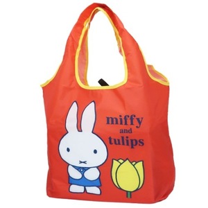 ◆新品　ミッフィー　miffy　くるくるショッピングバッグ　エコバッグ　No6　チューリップレッド　ディックブルーナ