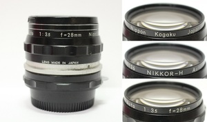 Nikon 3.5 28mm NIKKOR-H レンズ　 0302R1r