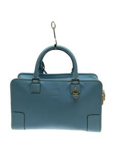 LOEWE◆アマソナ36/アナグラム/トートバッグ/レザー/BLU/051802