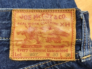 JOE MCCOY／旧マッコイ 501XX47革パッチモデル 良品