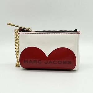 【美品】MARC JACOBS マークジェイコブス コインケース 小銭入れ ミニ財布 ハート柄 バイカラー 小物入れ シンプル おしゃれ DD850925F